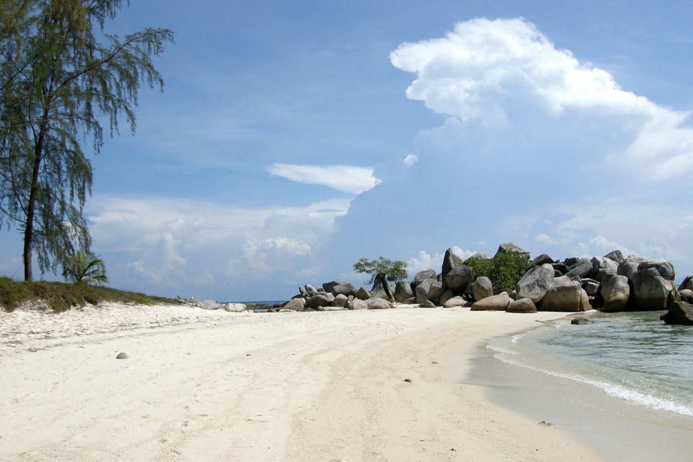 White sand beach on the Perhentian Islands